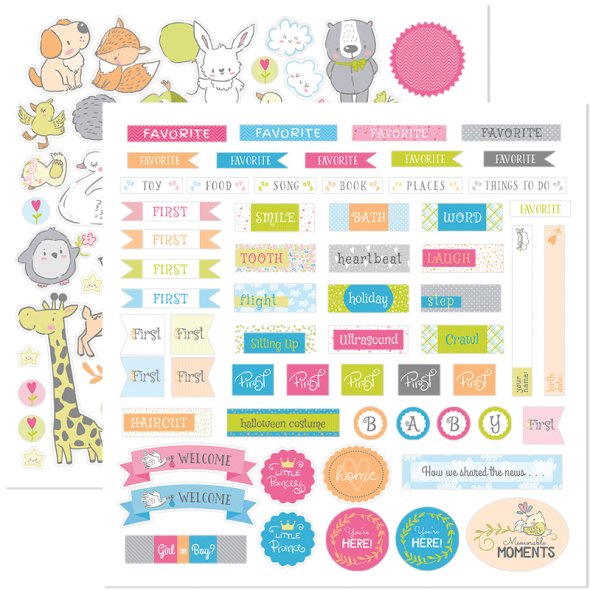 Beautiful Baby Stackable Stickers