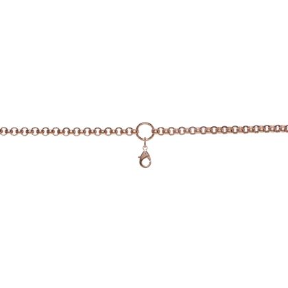 Rose Gold Rolo with Ring Station: 18-21"