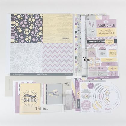 Whispering Lilac Page Layout Kit
