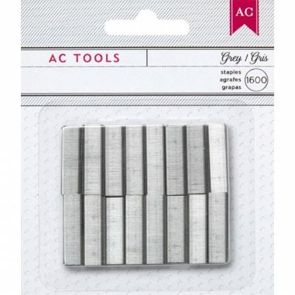Mini Stapler Refill Staples - Gray