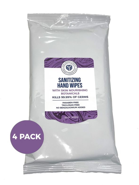 Sanitizing Hand Wipes- 30ct 4-Pack